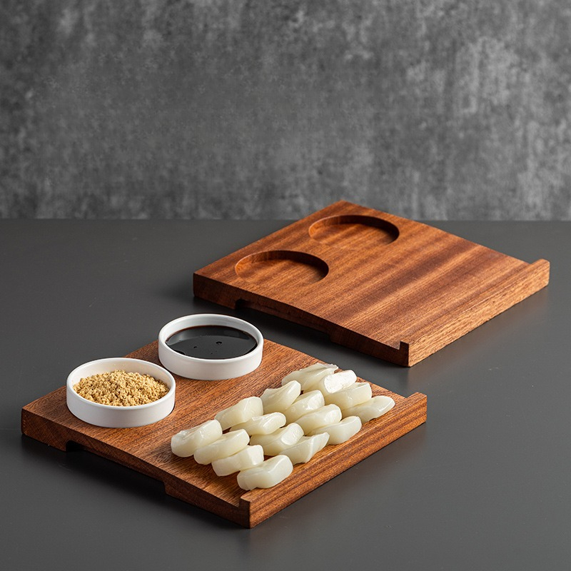 Korean Food Snacks - Korean-style cold food rice cake wooden
