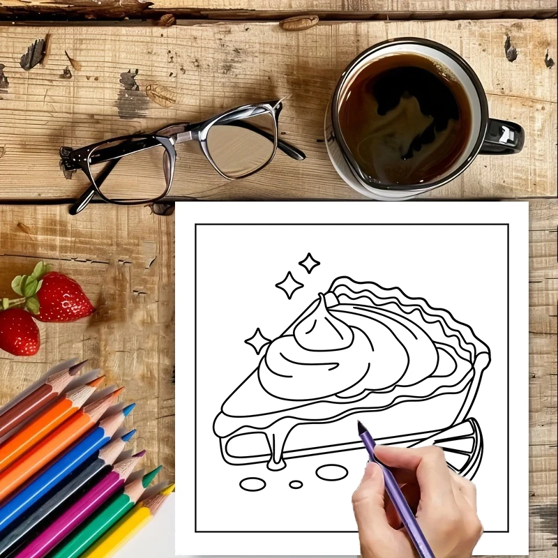 Easy Food and Snacks Coloring  - огляд і ціна Food And Snacks Coloring Book
