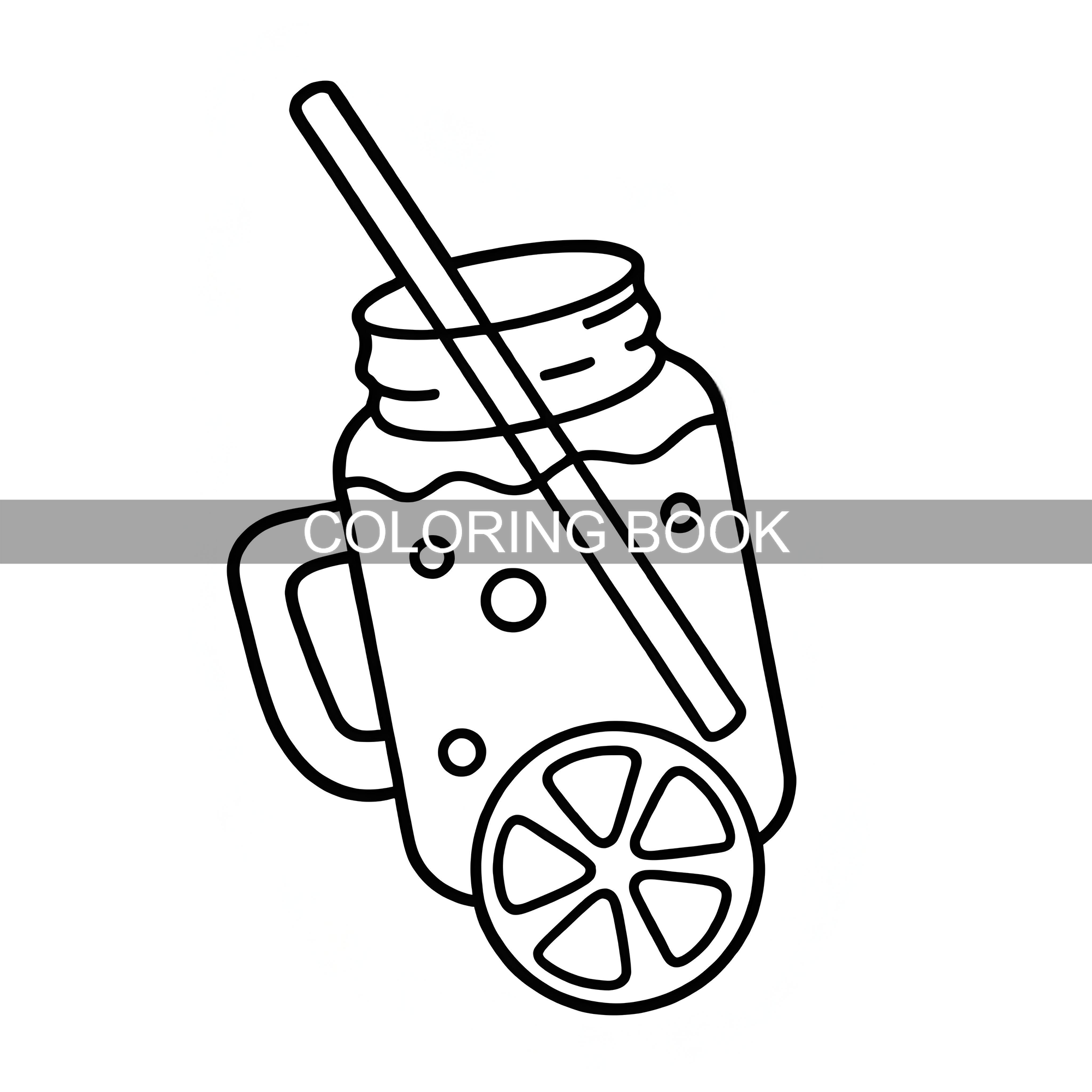 Delicious Treats Coloring Book - огляд і ціна Food And Snacks Coloring Book