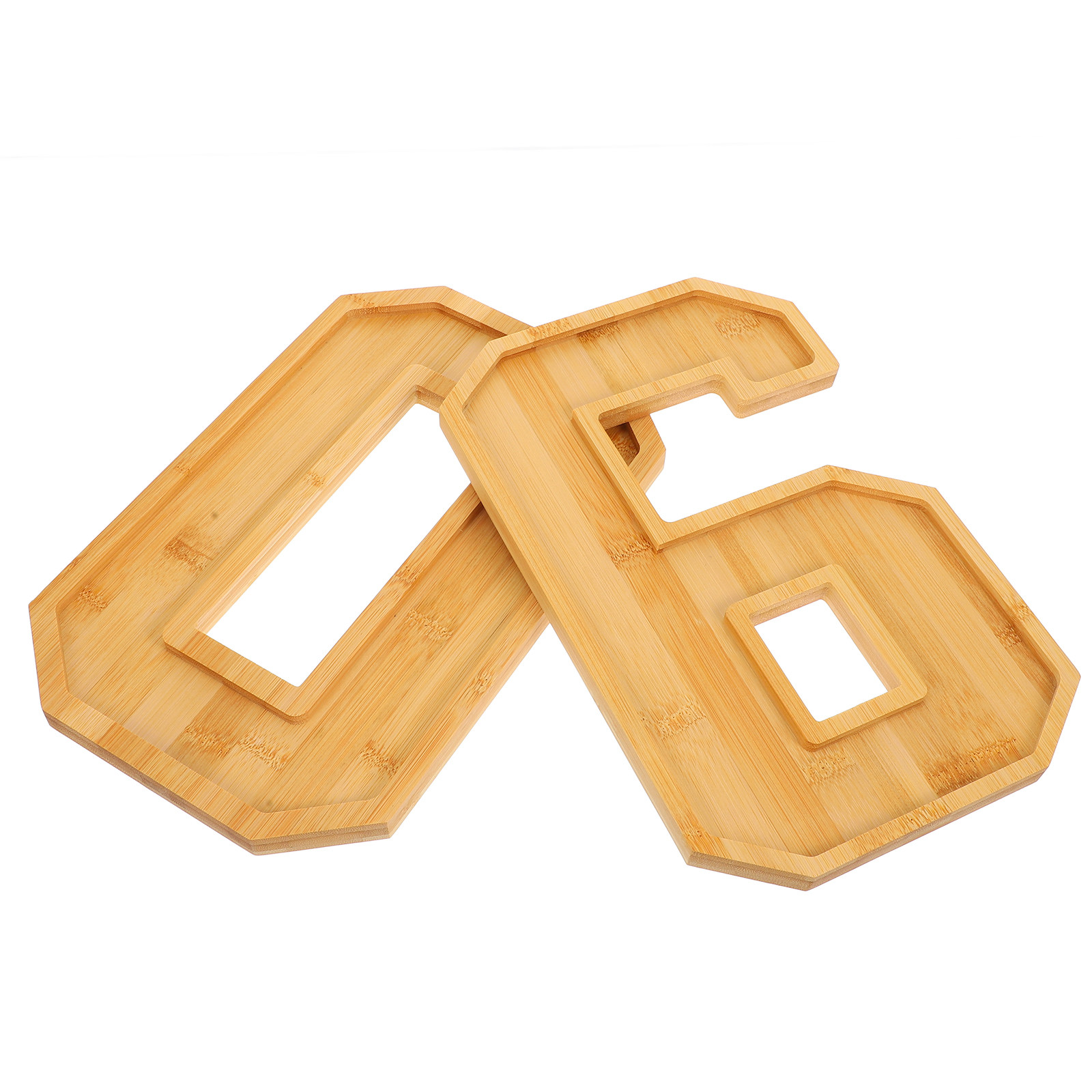 1Set Wood Number 60 Snack Tray - огляд і ціна Food Platter Snacks
