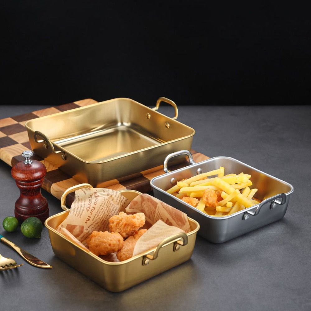 Stainless Steel Square Food Se - огляд і ціна Korean Food Snacks