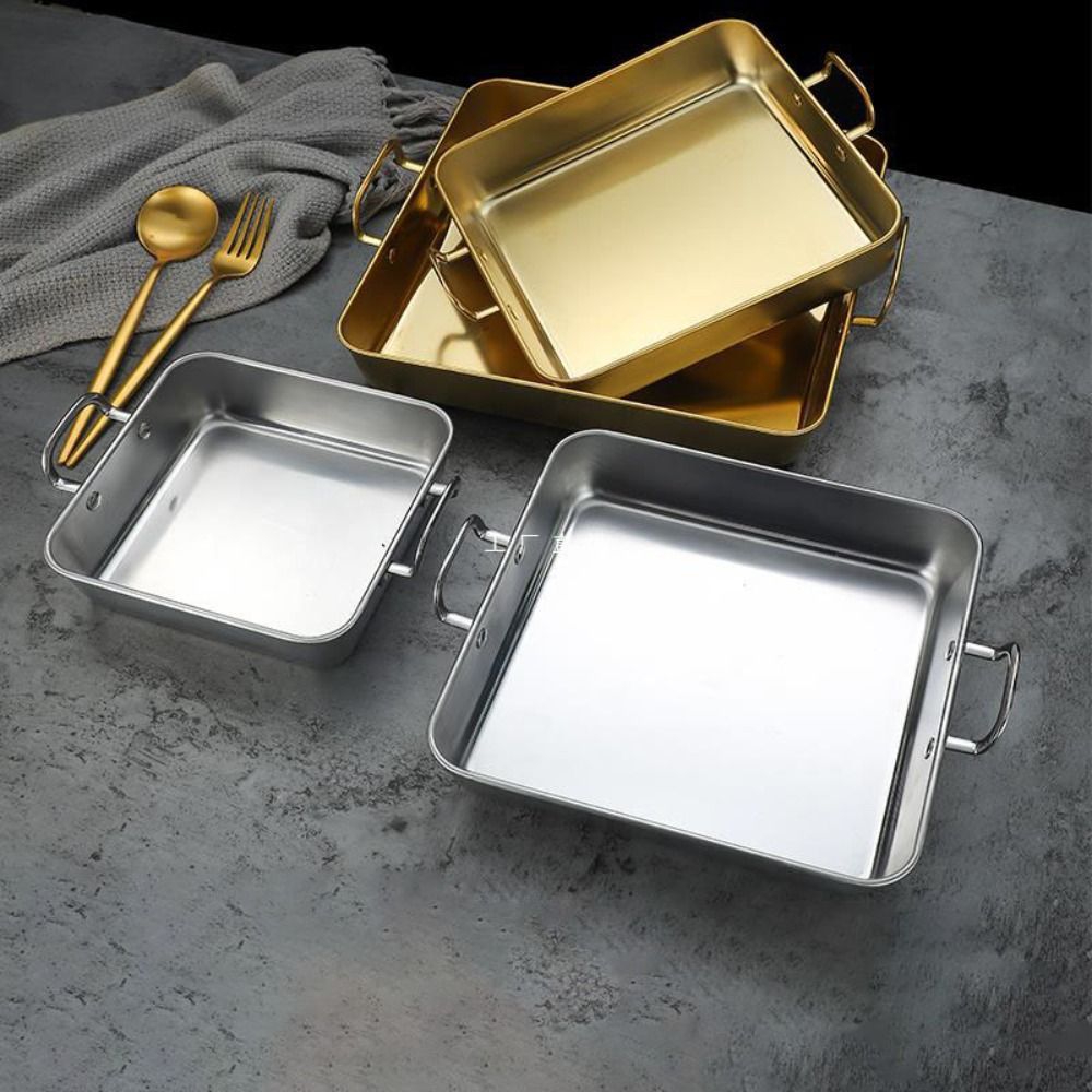 Stainless Steel Square Food Se - огляд і ціна Korean Food Snacks