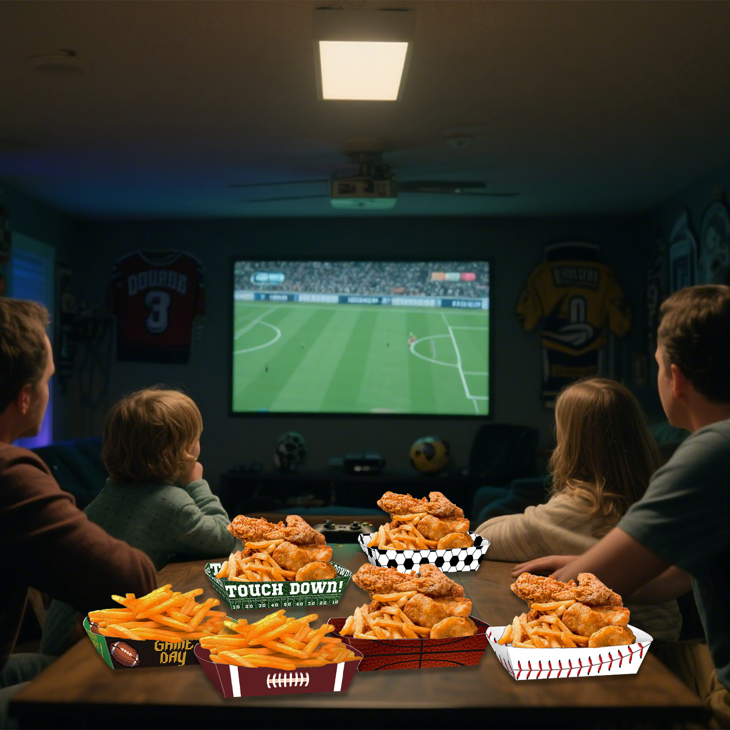 Sport Ball Food Tray Theme Par - огляд і ціна Food Snacks Candy