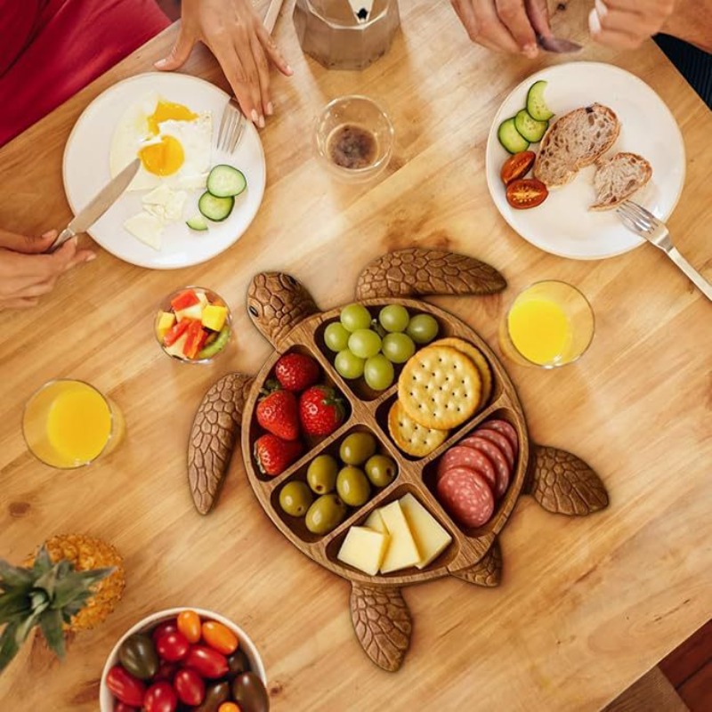 Wooden Octopus Serving Tray, M - огляд і ціна Food Platter Snacks