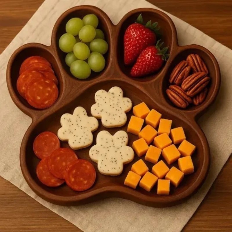 Wooden Octopus Serving Tray, M - огляд і ціна Food Platter Snacks