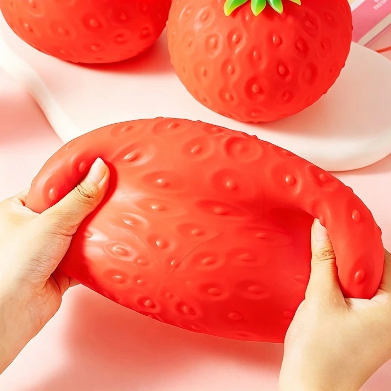 Strawberry Squishy Toy Size St - огляд і ціна Korean Food Snacks