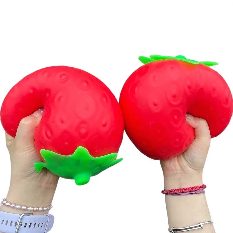 Strawberry Squishy Toy Size St - огляд і ціна Korean Food Snacks