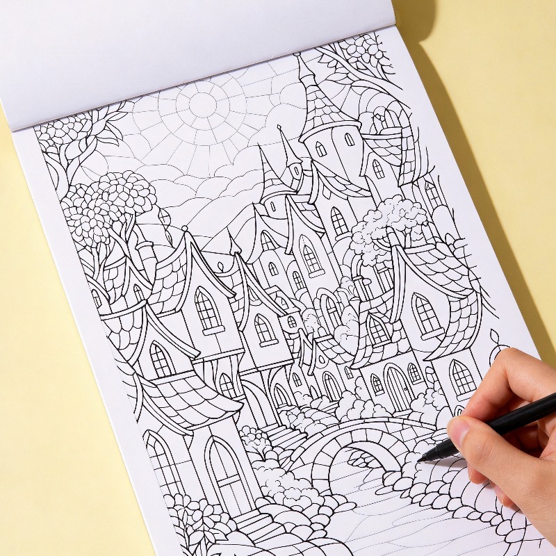 An Adult Decompression and Med - огляд і ціна Food And Snacks Coloring Book