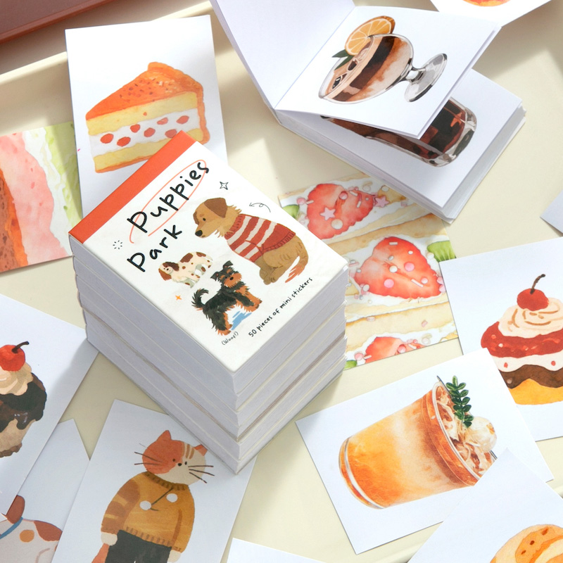 Pocket-Sized Sticker Book Coff - огляд і ціна Junk Food Snacks