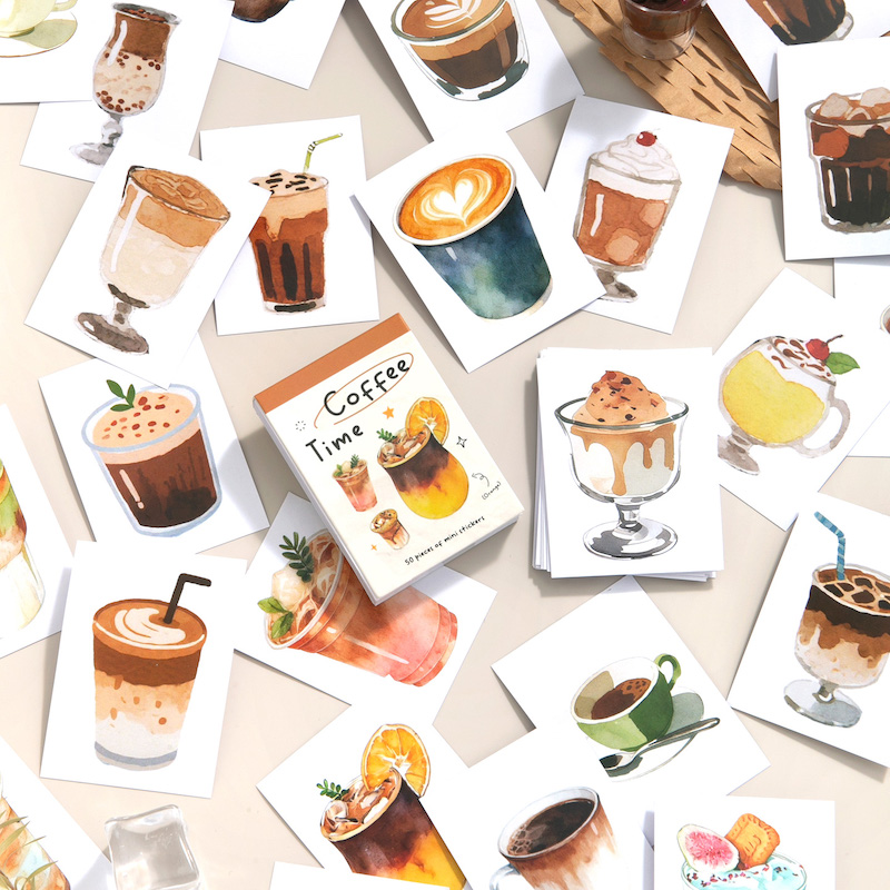 Pocket-Sized Sticker Book Coff - огляд і ціна Junk Food Snacks