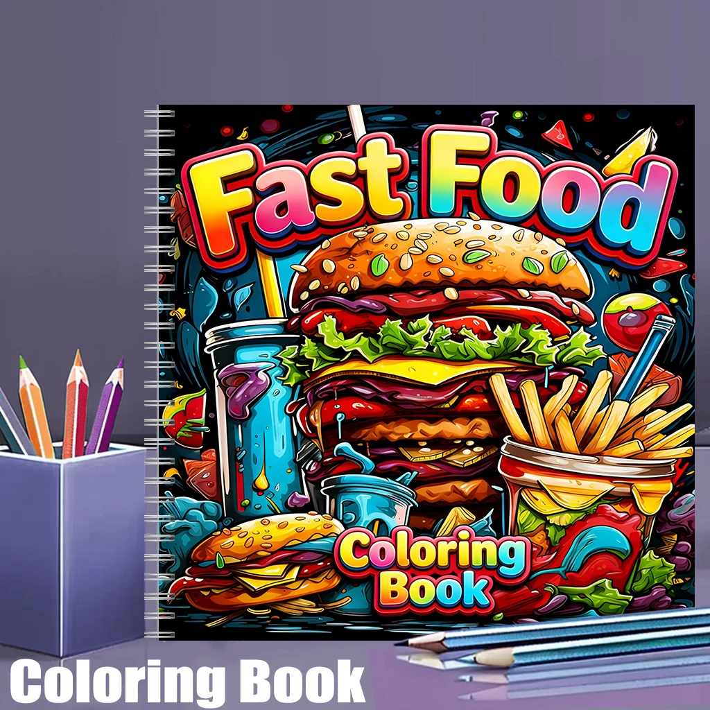 Fast Food Coloring Book for Ad - огляд і ціна Food And Snacks Coloring Book